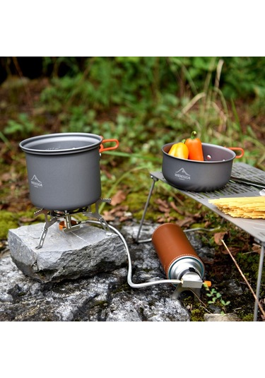 Wıdesea Wsc-101 2 Adet/Takım Kamp Pişirme Gereçler Yürüyüş Piknik Kase Pot Tava Seti Seyahat Kaynağı Fda Sertifikası Yok Bpa Içermez