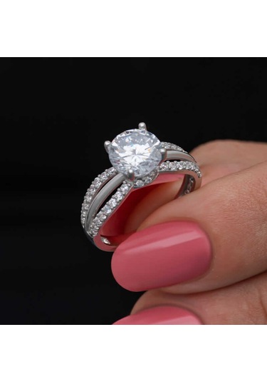 Stillove Gümüş Tek Taş Kadın Yüzük T8590 Gümüş