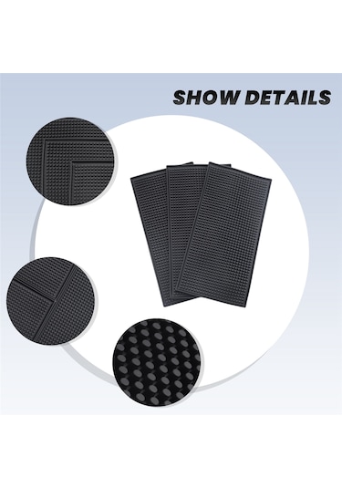 Xurunkeji 3 Paket Siyah Bar Matı Dökülme Matı Cam Kurutma Matı Kokteyl Karıştırma Servis Matı Tezgah Üstü İçin 12 İnç U X 6 İnç G Siyah Xurunkeji 3 Paket Siyah Bar Matı Dökülme Matı Cam Kurutma Matı Kokteyl Karıştırma Servis Matı Tezgah Üstü İçin 12 İnç U X 6 İnç G Siyah