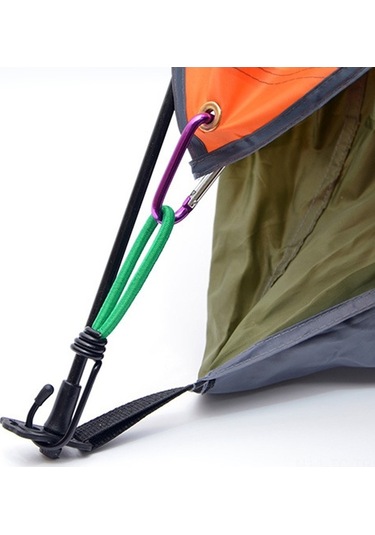 Tongxida Yeşil 5'li Çok Amaçlı Kamp Bağlama İp, Çadır Tente Kullanımı İçin Esnek İp, Çok Renkli Çok Renkli