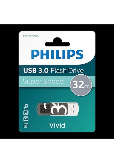 Phılıps 32gb Usb 3.0 100/150/s Fm32fd00b/00