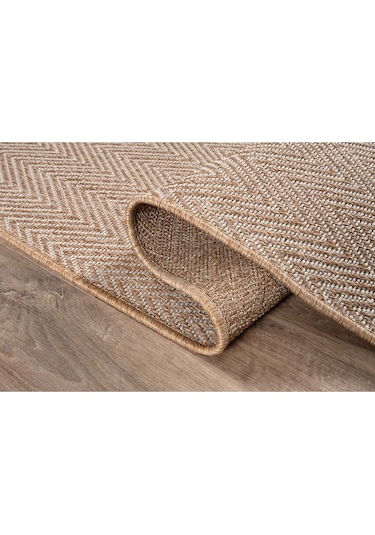 Srz-0503 Jüt Tabanlı Hasır Dokuma Örme Bohem Antialerjik Halı Kilim Balık Sırtı Gri