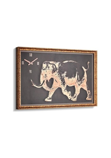 SETA FİL FİGÜRLÜ DİKDÖRTGEN DUVAR SAATİ EO-008