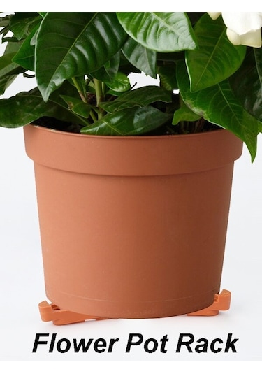 12 Adet Saksı Bitki Standı Saksı Rafı Tutucu Tencere Ayak Parmakları Kapalı Açık Bahçe Bitkileri Konteyner