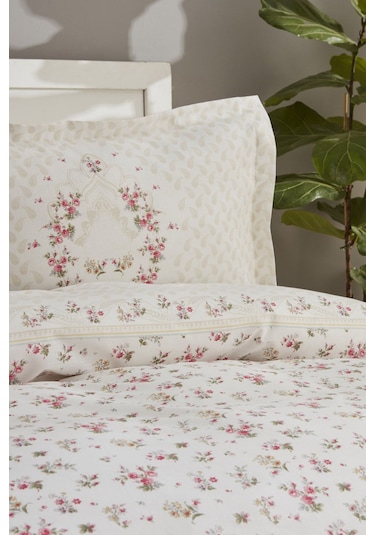 Karaca Home Sonya Pamuk Çift Kişilik Nevresim Takımı Yeşil