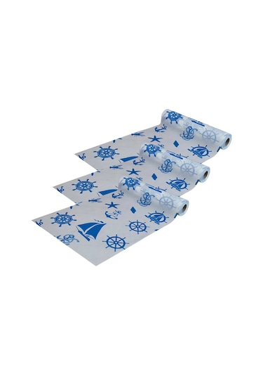 Pratikser Tek Kullanımlık Masa Örtüsü Deniz - 100x120cm - 3 Rulo