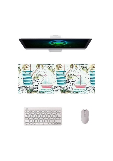 Ebitda 3 Yaratıcı Ananas Ofis Kauçuk Mouse Pad 900x400x5mm Ofis Masa Matı, Yumuşak Ve Kaymaz, Ofis Ve Ev İçin Uygun 3 Yaratıcı Ananas