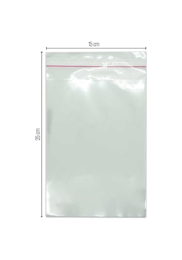 15X25 Bantlı Opp Parlak-Şeffaf Jelatin 1000 Adet