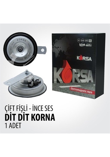 Korsa Didit Korna İnce ve Kalın Ses 2'li Set