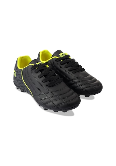 Slazenger HINO KR Erkek Halı Saha Siyah / Sarı Futbol Ayakkabısı