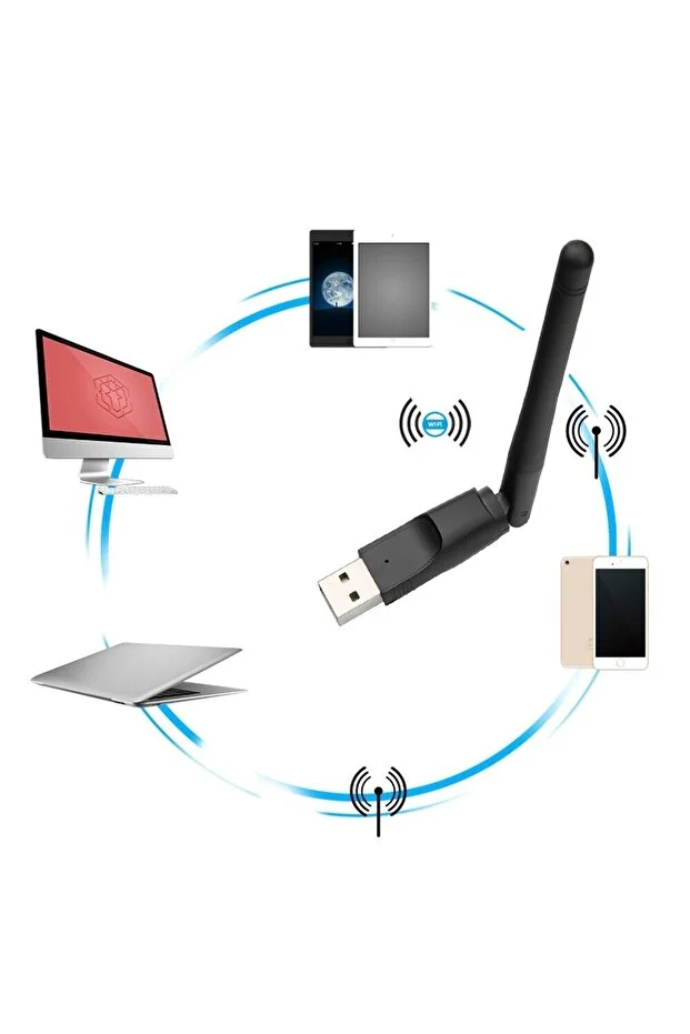 150 Mbps Mt7601 Kablosuz Ağ Kartı Mini Usb Wifi Adaptörü Lan Wi-fi Alıcısı Dongle Anten 802.11 Chip