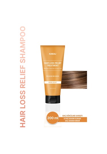 Saç Dökülmelerine Karşı Bakım Kremi Kundal Hair Loss Relief Treatment Herb Mint