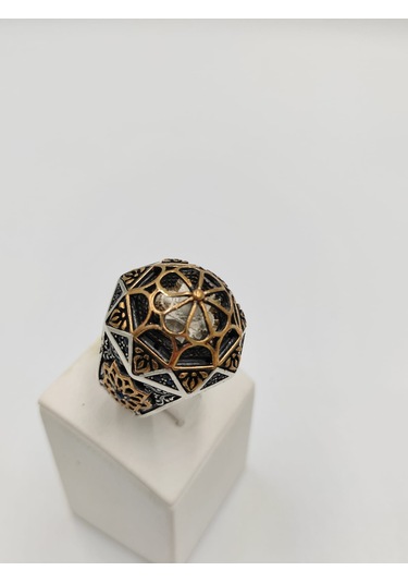Ayasofya Motifli Zorbey 925 Ayar 24 Mm Erkek Gümüş Yüzük
