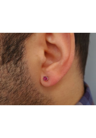 Sirius Yakut Tektaş Erkek Küpesi 0823E0043