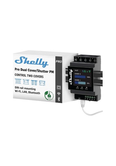 Shelly Pro Dual Çift Motorlu Panjur Kontrol Rölesi