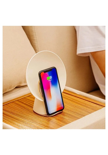 Ay Işığı Gece Işığı Kablosuz Şarj Ses Akıllı Ev Çalar Saat Bluetooth Küçük Hoparlör