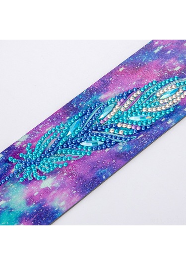 Teltree Yetişkinler İçin 5d Elmaslı Deri Kitap Ayracı Seti - Renkli Tüylü Sanat Ve Hobi Hediyesi Diğer