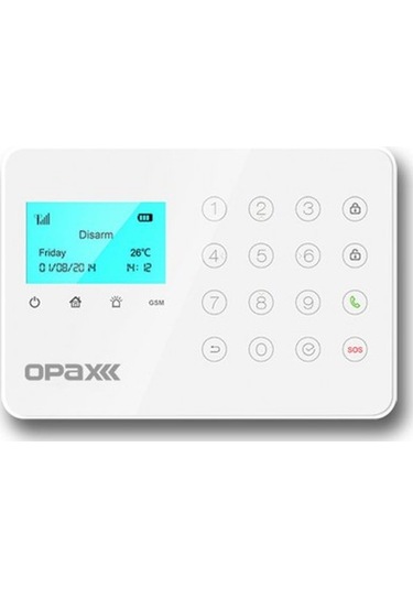 Opax-575 Gprs/Gsm/Sms/Wıfı Alarm Paneli Ve Bgr-08 Kablosuz Siren
