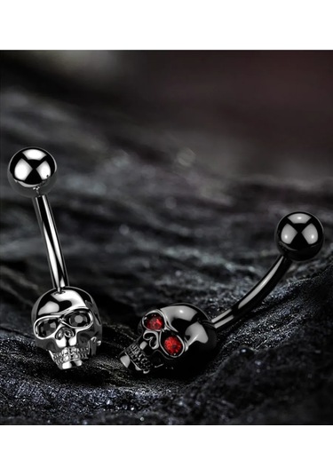 Spikes Cukur İçin Kubik Zirkonya'dan Gözlü Kafa Dokusu Piercing 413661431 Siyah