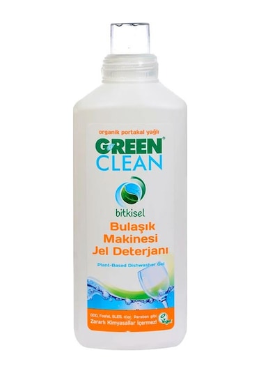 U Green Clean Organik Portakal Yağlı Bitkisel Jel Bulaşık Makinesi Deterjanı 1 L