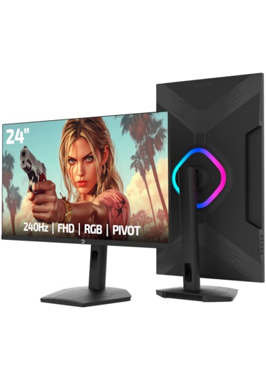 Gamepower Lunis L20 24'' 240hz 0.5ms Va Fhd Rgb Pivot Gaming Monitör