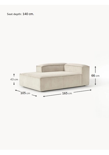 Most Mollis Plus Sol Köşe Dinlenme Fitilli Kırık Beyaz Kadife Kum