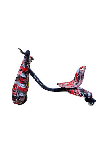 Ryder Star Drift Car Elektrikli Kaykay Dirift Kar Bluetoothlu RS-R1 Red Extreme Grafiti