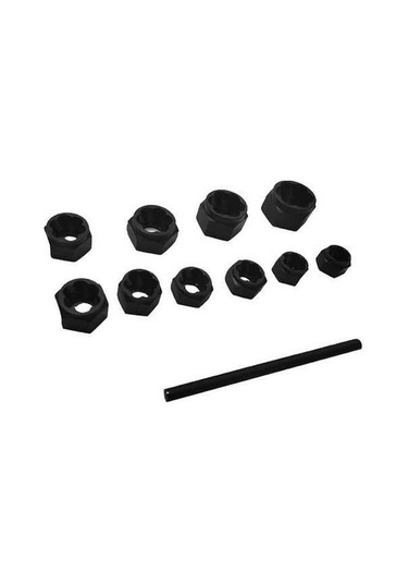 Pazly 11 Parçalı Paslı Civatalar İçin Çokgen Çıkarma Seti - 3/8'' Sürücüyle Hasarlı Tamir Aleti