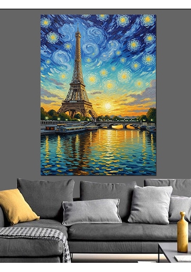 Ahşap Tablo Paris Manzarası