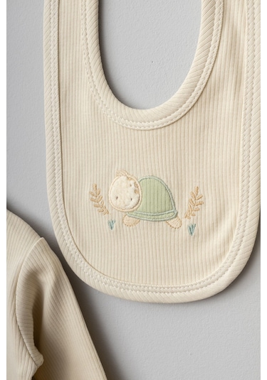 Bebitof 10 Parça Gülen Kaplumbağa Hastane Çıkışı Pamuklu Haki