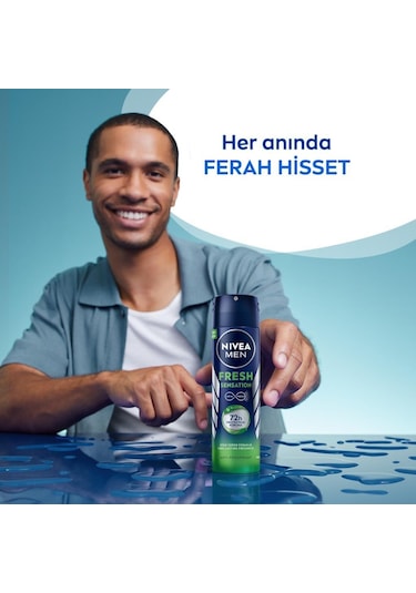 Nivea Fresh Sensation Erkek Sprey Deodorant 3 x 150 ML