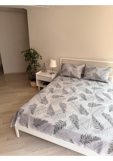 Üntaş Tek Lastiksiz Çarşaf Ve 1 Adet Yastik Kilifi Grisiyah