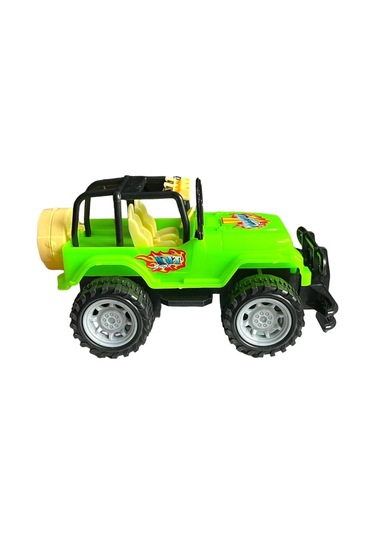Çocuk Safari Arazi Aracı Uzaktan Kumandalı Yarım Fonksiyon Ileri Geri Oyuncak Jeep Jip Araba - Yeşil