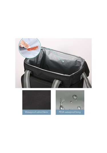 Yifomall 15l Gri Oxford Beşik, Su Geçirmez Peva İçlik, Isı Yalıtımı, Çoklu Cep, Nylon Askı & Koltuk, Kamp/piknik/sahne İçin Soğuk/ısı Tutucu Çanta Gri