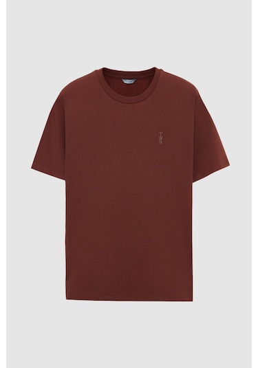 Twn Slim Fit Kahverengi Baskılı T-shirt 4ec14ort12025 Kahve Twn Slim Fit Kahverengi Baskılı T-shirt 4ec14ort12025 Kahve