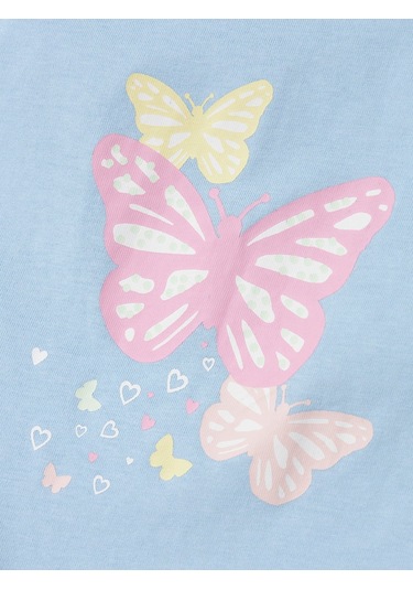 Name It Nmfvigea Tank Short Top Kız Çocuk Askılı T-shirt 13241642 Mavi