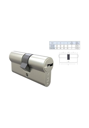 Yuma 68 Mm Saten Bilyalı Barel / Kilit Göbeği