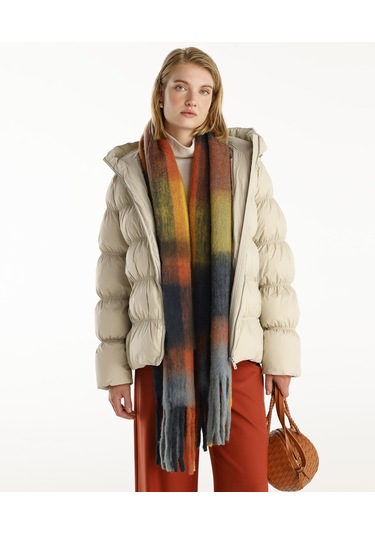 Yargıcı  Çok Renkli Ve Yün İçerikli Şal Çok Renkli