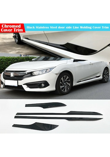 Honda Civic Fc5 Fk7 Yan Kapı Alt Çıtası Parlak Siyah