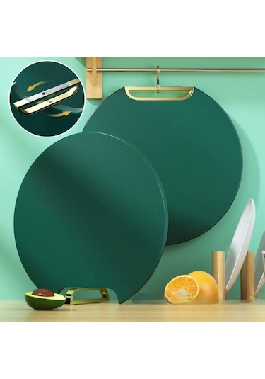 Mutfak Sebze,meyve,et,balık,ekmek Doğrama Kesme Tahtası Standlı Kesim Panosu 5256 Çok Renkli