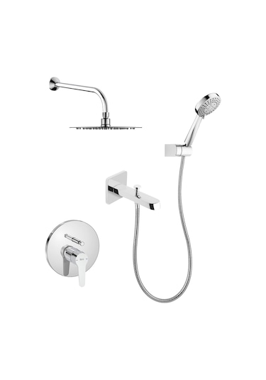 Roca Estreia Pack Eco 5'li Ankastre Banyo Seti Krom