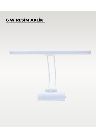 6w Beyaz Flüt Aplik 3200k Sarı Işık Beyaz