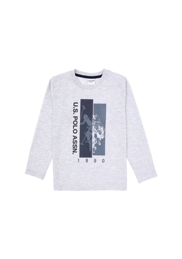 U.s. Polo Assn. Erkek Çocuk Gri Melanj Pijama Takım 50318566-vr086 Gri Melanj