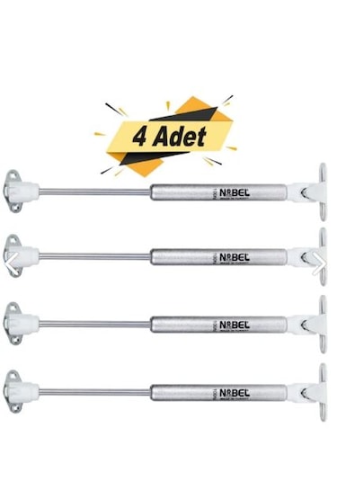 Dolap Amortisörü Gazlı Piston Kapak Hidroliği 27 Cm 100n 4 Adet