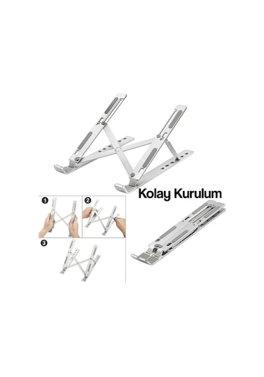 JX-18 Apple Uyumlu MacBook Notebook Katlanabilir Taşınabilir Laptop Stand