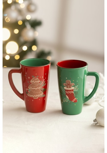 Ginger Cookie 2'li Kupa Seti 400 Cc Renkli