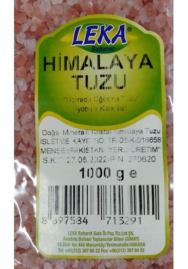 Leka Baharat Himalaya Tuzu Pembe 1 KG