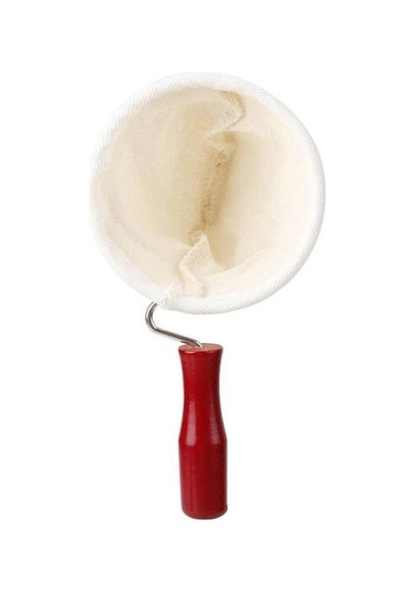 Ulzyvf Torbası Saplı Pamuk Makinesi Kumaş Kahve Kahve Flanel Filtre Damlatıcı Aksesuarları Ahşap Fi