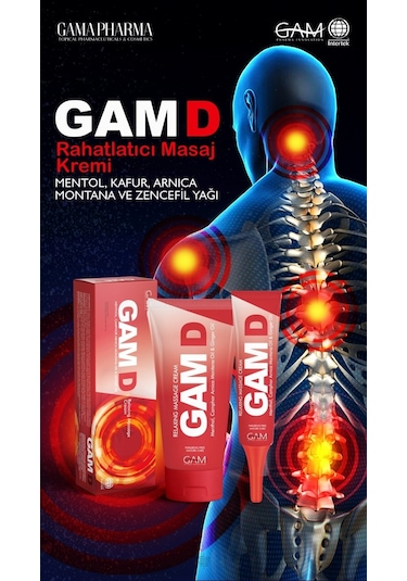 Gam D Kas ve   İçin Masaj Kremi 75 ML