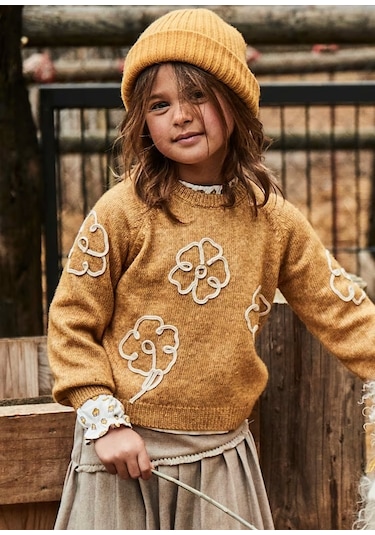 Mayoral Kız Çocuk Kazak 4308 Hardal